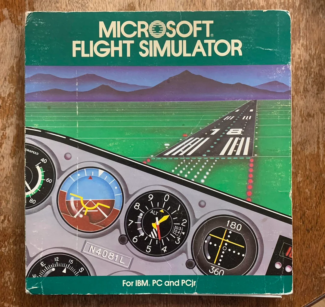IBM PCjr Flight Simulator is to blame. Or credit.